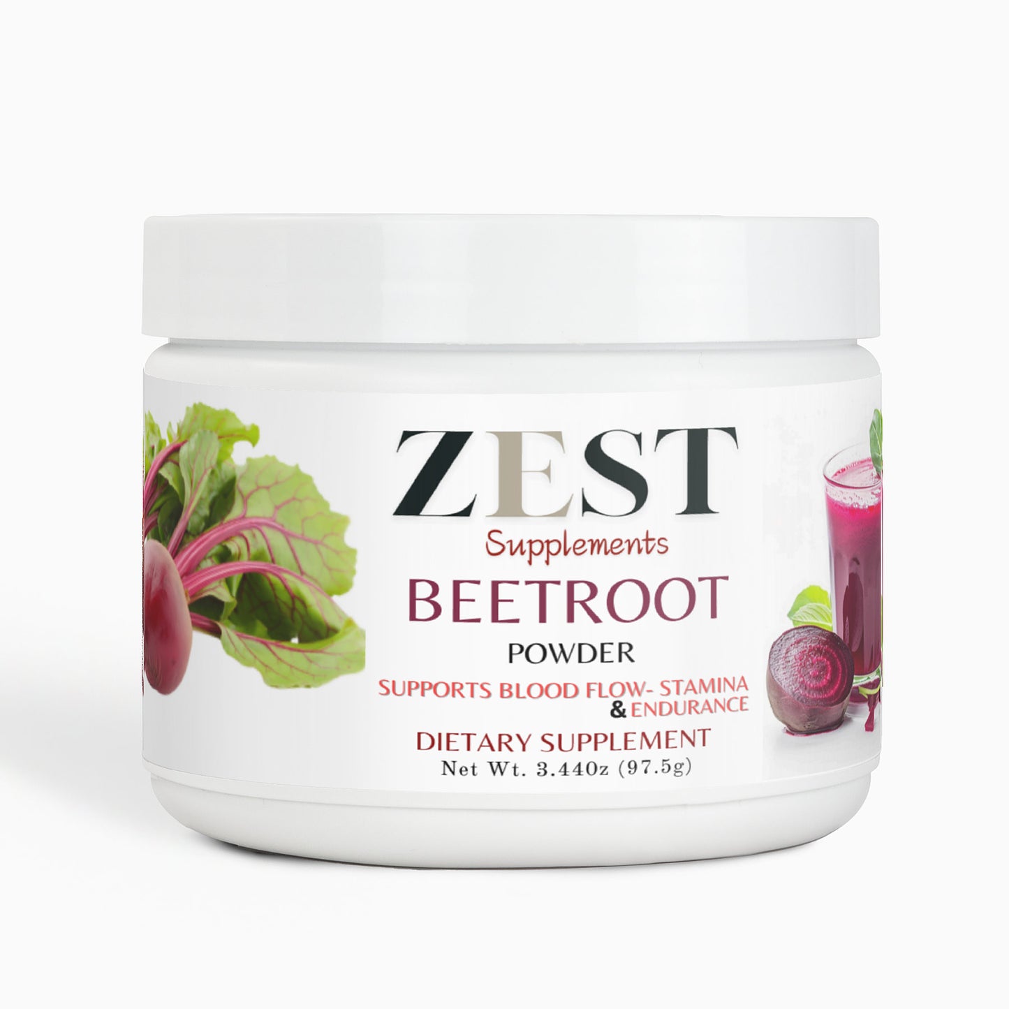 Zest Beetroot Powder - Boost Energy, Heart Health, and Recovery Naturally