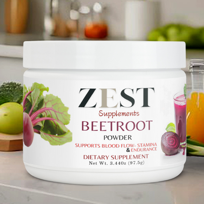 Zest Beetroot Powder - Boost Energy, Heart Health, and Recovery Naturally